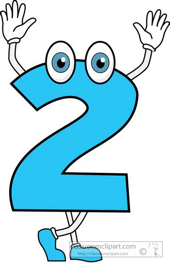 Numbers Numbertwoclipart Classroom Clipart