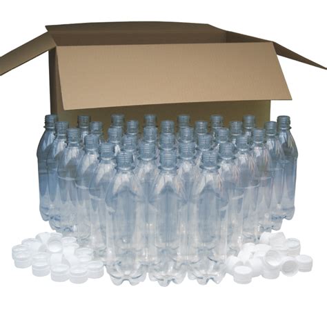 Ml Clear Pet Plastic Bottles With White Caps Pack Of Balliihoo