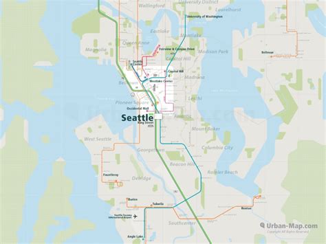 Seattle Rail Map A Smart City Map Even Offline Download Now