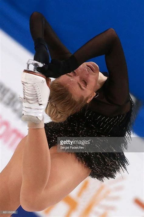 Figure Skater Elena Radionova Of Russia Performs During The Ladies
