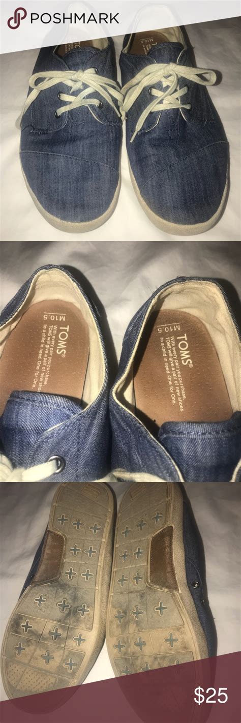 Find baby toms shoes at journeys. TOMS Mens Lace Up Denim Shoe - Sz 10.5 Excellent Condition ...