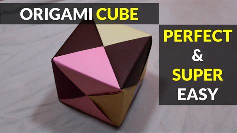 How To Make 3d Paper Cube Origami Cube For Kids Healthy Activities