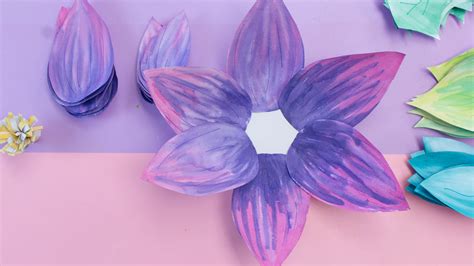 Diy Giant Watercolor Paper Flowers Craft Box Girls
