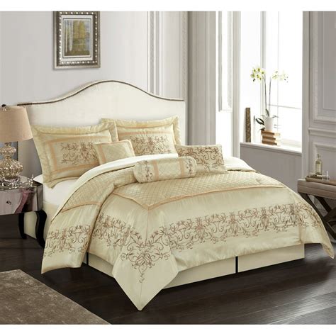 Nanshing Vivian 7 Piece Microfiber Comforter Set With Bonus Pillows