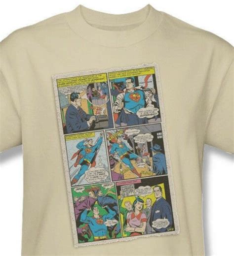 Superman T Shirt Vintage Comic Book Clark Kent Hero Dc Hero Cotton Tee