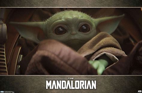 Star Wars The Mandalorian Eyes Baby Yoda Athena Posters