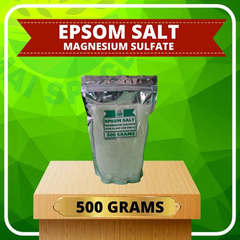 Epsom Salt Magnesium Sulfate For Plant Use Hydroponic Gardening 500