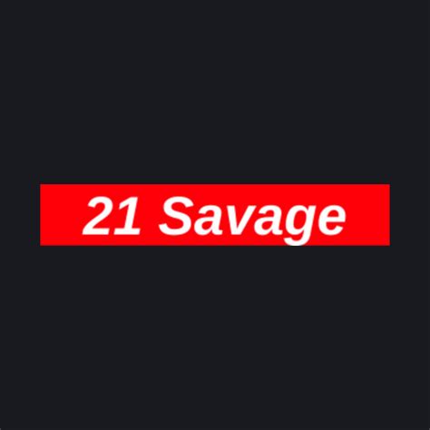 21 Savage Red Box Logo 21 Savage Baseball T Shirt Teepublic