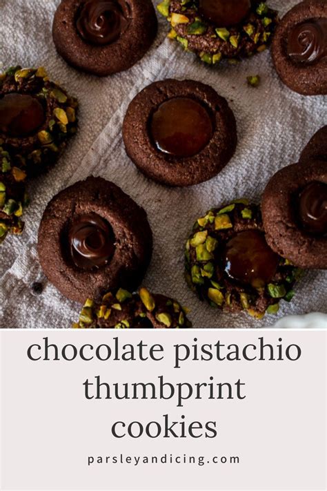 Make These Easy Buttery No Chill Chocolate Pistachio Thumbprint