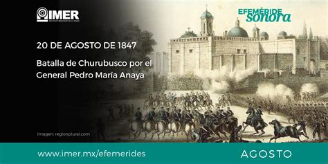 20 De Agosto De 1847 Batalla De Churubusco Imer