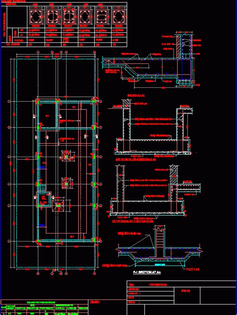 Foundations Dwg Detail For Autocad • Designs Cad
