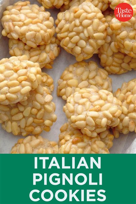 Struffoli, pizzelle, anginetti, cartellate, fig cookies, pignoli and many more. Italian Pignoli Cookies | Recipe | Pignoli cookies ...