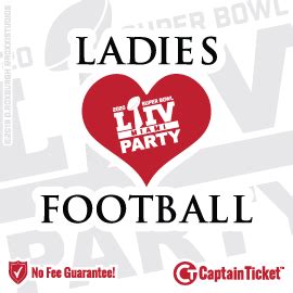 Nfl ticket packages & home game hospitality. Buy Ladies Heart Football Tickets Without Fees At Captain ...
