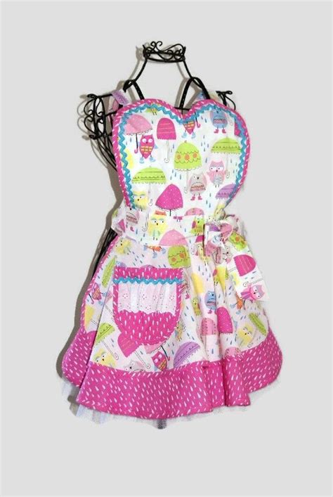 Retro Womans Apron Owls Rockabilly Style By Mamasapronstringz 7999 Shopping Outfit