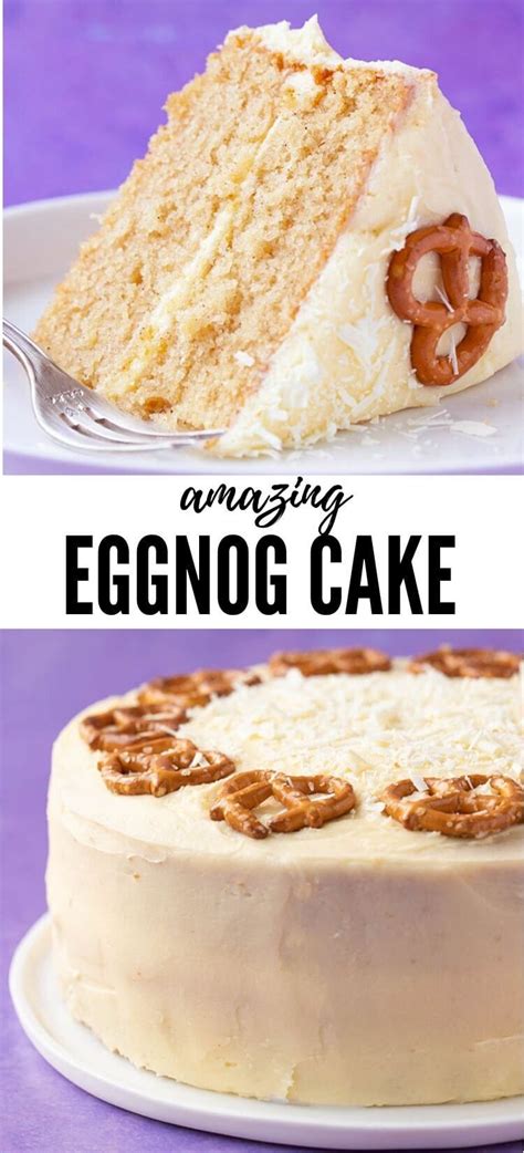 It is thick, rich, and delicious. Easy Eggnog Cake | Recipe (With images) | Eggnog cake ...