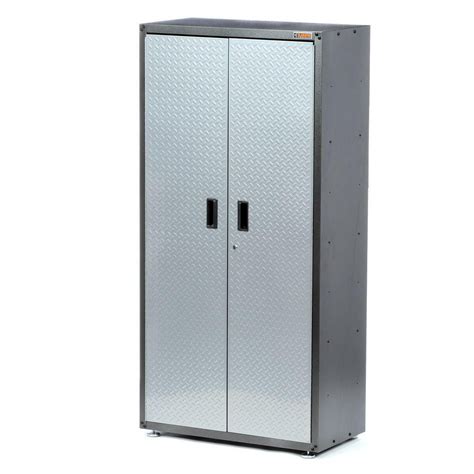 Gladiator Ready To Assemble Steel Freestanding Garage Cabinet In Silver