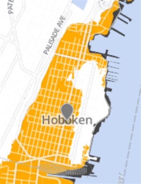 Latest Fema Flood Map Shrinks Hobokens Highest Risk Zones Hoboken