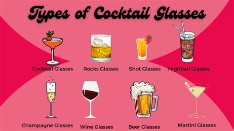 types of cocktail glasses that you need to have culinary depot