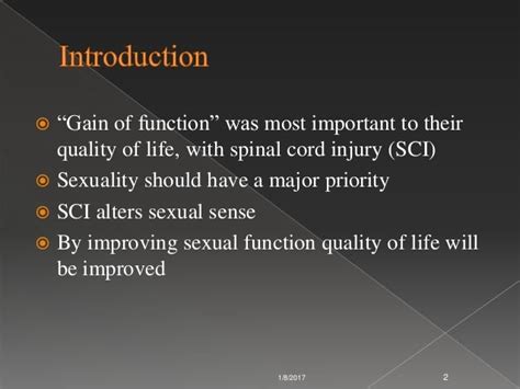 Sexual Rehabilitation In Sci Pts