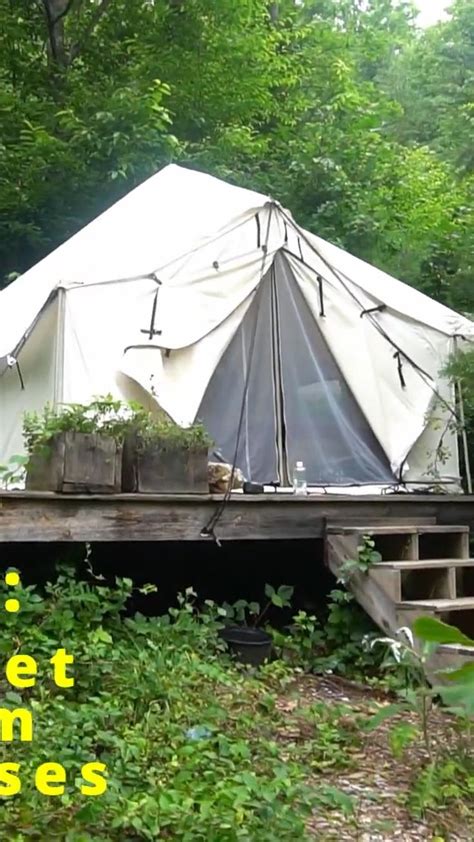 Off Grid Tent Living Wall Tent Bushcraft Glamping In Asheville Nc