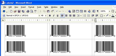 Print Bar Code Labels Using Your Word Processor A Barcode Font And Avery Label Sheet Templates