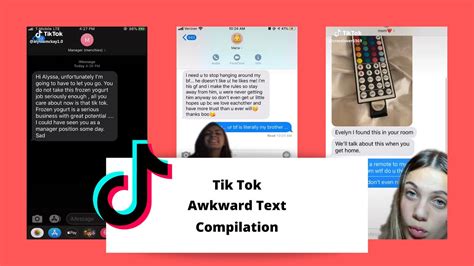 Awkward Text Tiktok Trend Compilation Youtube