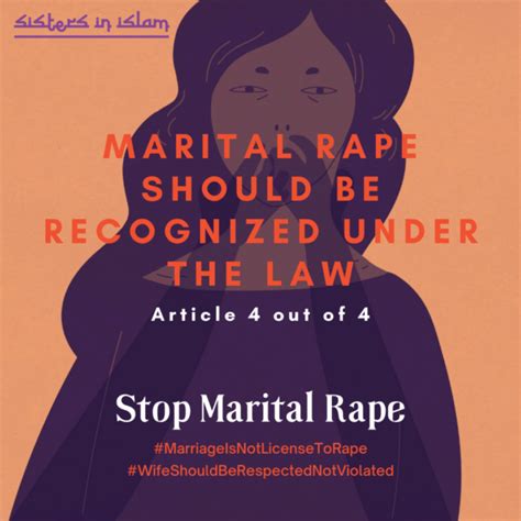 Marital Rape Should Be Recognized Under The Law As A Crime Sisters In