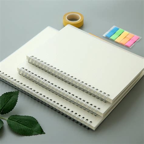 2019 B5 A5 Spiral Book Notebook Lined Blank Grid Paper Journal Diary