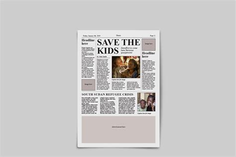 The tabloid newspaper has an average paper size of 30cm by 40 cm. Tabloid Newspaper Template | Creative Magazine Templates ~ Creative Market