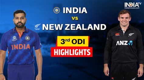 Ind Vs Nz 3rd Odi Highlights India Clean Sweep New Zealand Win By 90