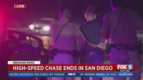 High Speed Chase Ends In San Diego Youtube