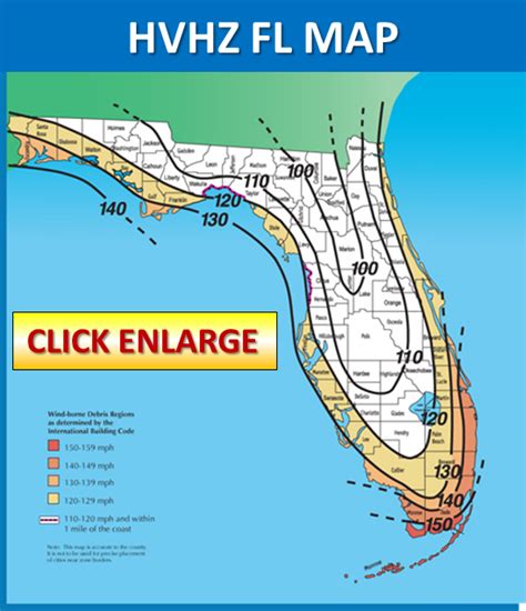 2018 Florida Wind Map Code Map