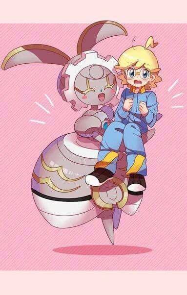 Clemont And Magearna ♡ I Give Good Credit To Whoever Made This Pokemon Rayquaza Pokemon