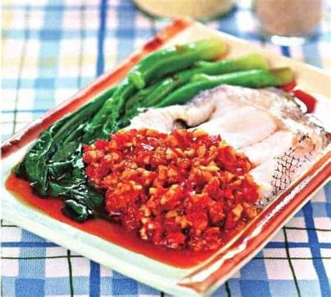 Steamed cod make this fish recipe with a tasty sauce vierge. Steamed Chinese Kale and Cod Fish Recipe | My Chinese Recipes
