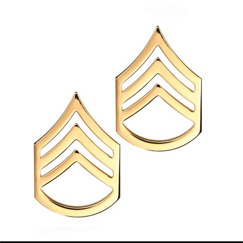 Us Army E6 Staff Sergeant Sta Brite® Pin On Rank Sta Brite Insignia Inc