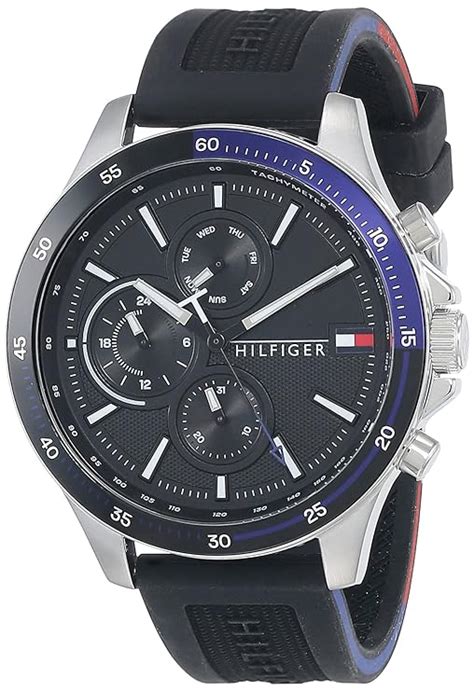 Tommy Hilfiger Bank Analog Black Dial Mens Watch Th1791724ncth1791724