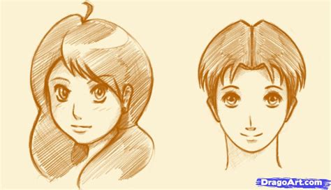 How To Draw A Anime Face Step By Step Anime Heads Anime