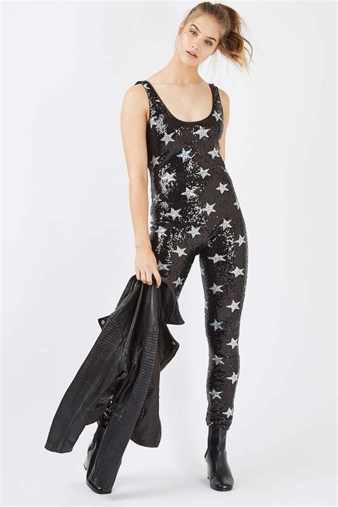 Star Sequin Catsuit By Jaded London Junior Trends Jaded London