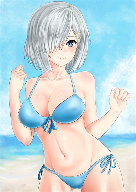 Wallpaper Illustration Sea Anime Girls Blue Eyes Short Hair Beach Cartoon Kantai