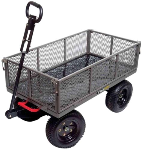 Utility Dump Cart Garden Lawn Yard Wagon Heavy Duty Multi Use Steel