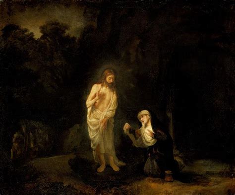 Christ Appearing To Mary Magdalene ‘noli Me Tangere’ 1651 Rembrandt