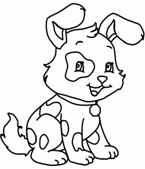 Easy Dog Coloring Pages Kids Animal Coloring Pages Of