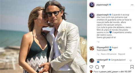 Filippo Inzaghi diventa papà l annuncio con la compagna Angela Robusti