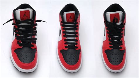 3 Cool Ways How To Lace Nike Air Jordan 1 Nike Air Jordan 1 Mid