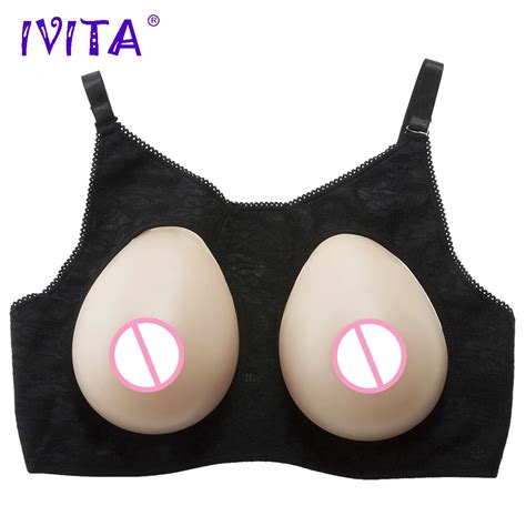 Ivita G Silicone Breast Forms With Shoulder Straps Fake Boobs For Transvestite Drag Queen