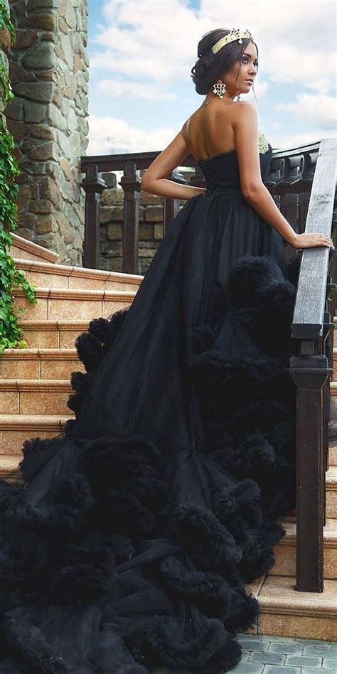 Black Wedding Dresses With Edgy Elegance See More