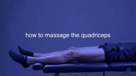 How To Massage The Quads With A Percussive Massager Deep Tissue Massage For Quadricepsfront