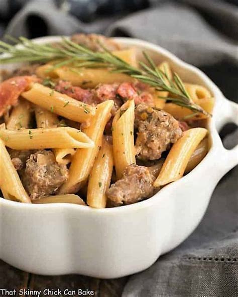 Italian Sausage Pasta Easy Comfort Food That Skinny Chick Can Bake