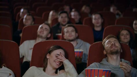Friends Enjoying Comedy Film At Cinema Stock Footage Sbv 325879115