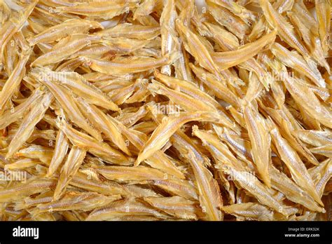 Small Dried Fish Background Stock Photo Alamy